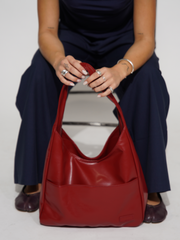 Women's Stylish Round Shoulder Bag Vegan Leather 1