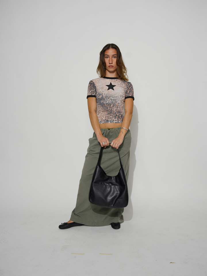Women's Stylish Round Shoulder Bag Vegan Leather 8