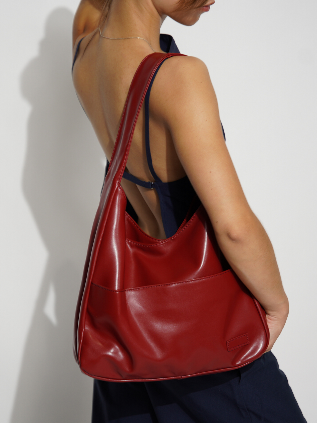 Women's Stylish Shoulder Bag Practical Vegan Leather 3