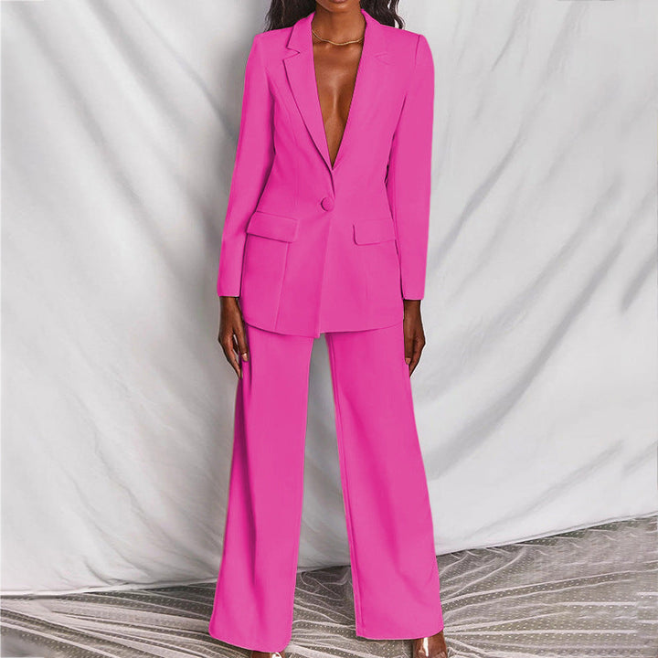Women's Suit Tailored Blazer and Trousers Outfit for Professional Style 14