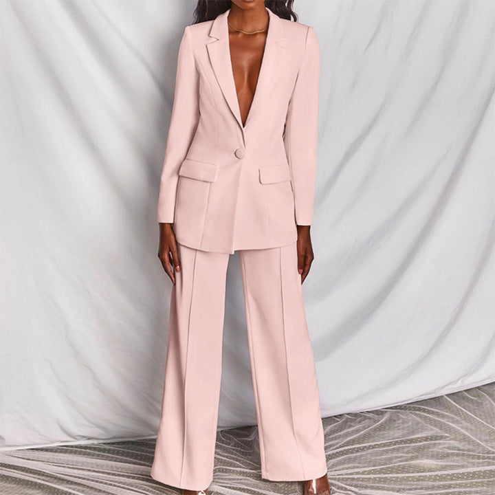 Women's Suit Tailored Blazer and Trousers Outfit for Professional Style 4