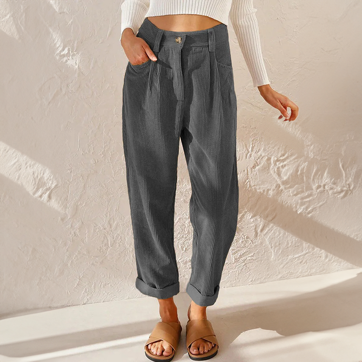 Women's Summer High Waist Wide Leg Trousers Lightweight Casual Pants 4