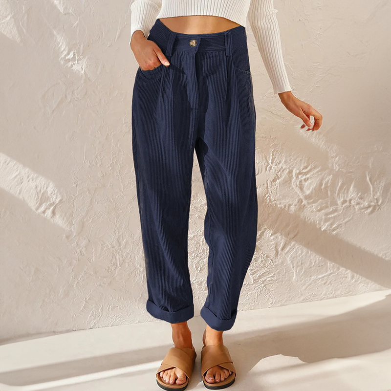Women's Summer High Waist Wide Leg Trousers Lightweight Casual Pants 5