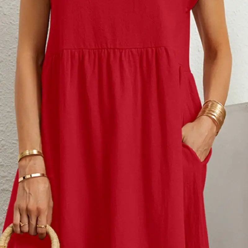 Women's Summer Maxi Dress with Pockets - Casual Black Dress for Effortless Everyday Style 6