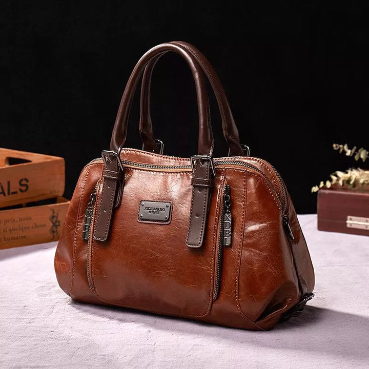 Women's Vintage Handbag Timeless Elegance Leather 4
