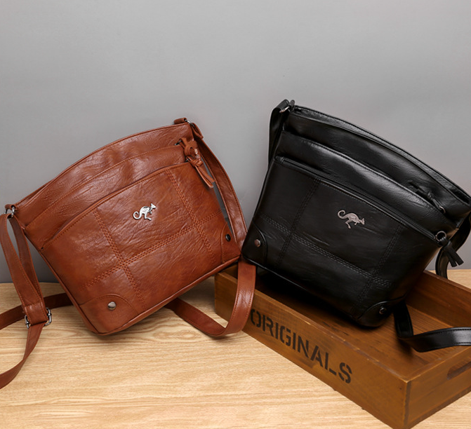 Women's Vintage Shoulder Bag Practical PU for Everyday Use 3