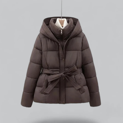 Women's Warm Belted Hooded Puffer Jacket | Winter 1