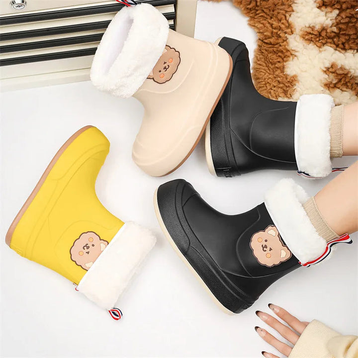 Women's Waterproof Wellington Boots | Teddy Bear Pattern 4
