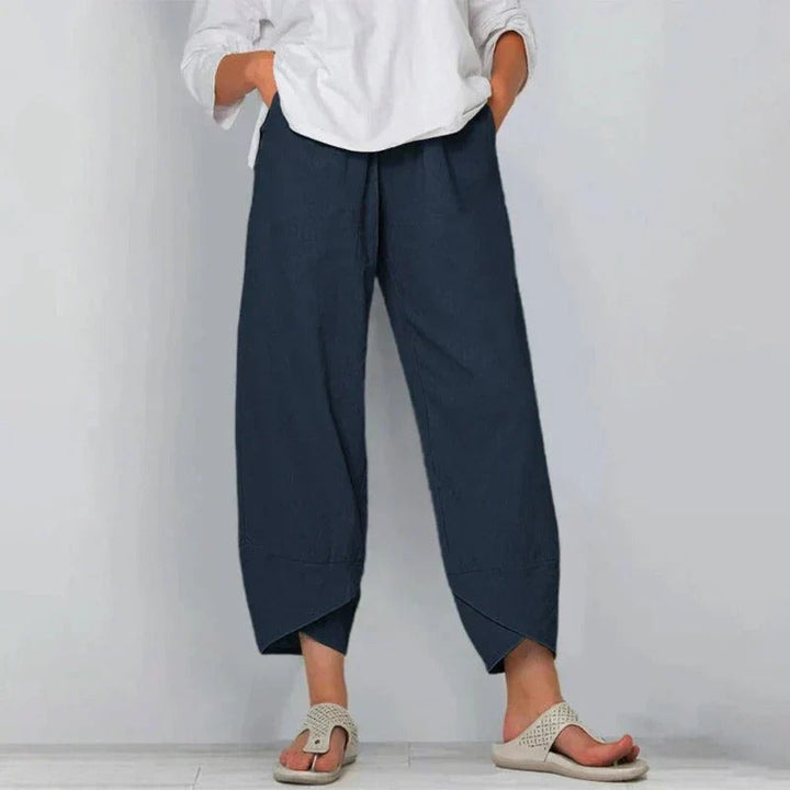 Women's Wide Leg Casual Cropped Trousers for Summer Comfort 3