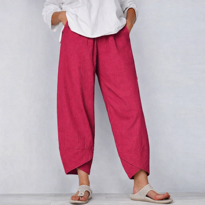 Women's Wide Leg Casual Cropped Trousers for Summer Comfort 4