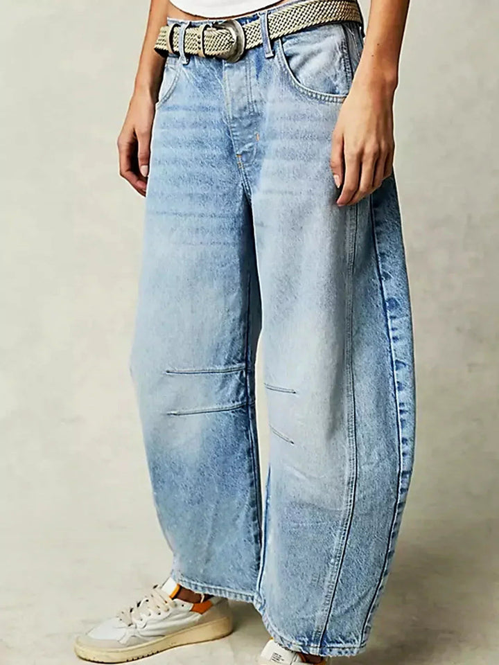Women's Wide Leg Jeans - Stylish Printed Casual Pants for Effortless Everyday Fashion 11