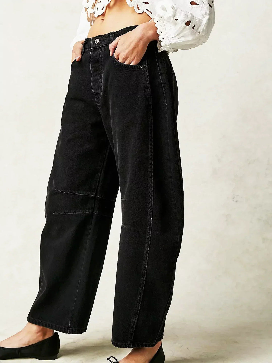 Women's Wide Leg Jeans - Stylish Printed Casual Pants for Effortless Everyday Fashion 14