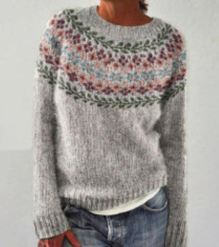 Women's Winter Sweater Vintage Design – Soft Knitted Sweater | DANIQUE 3