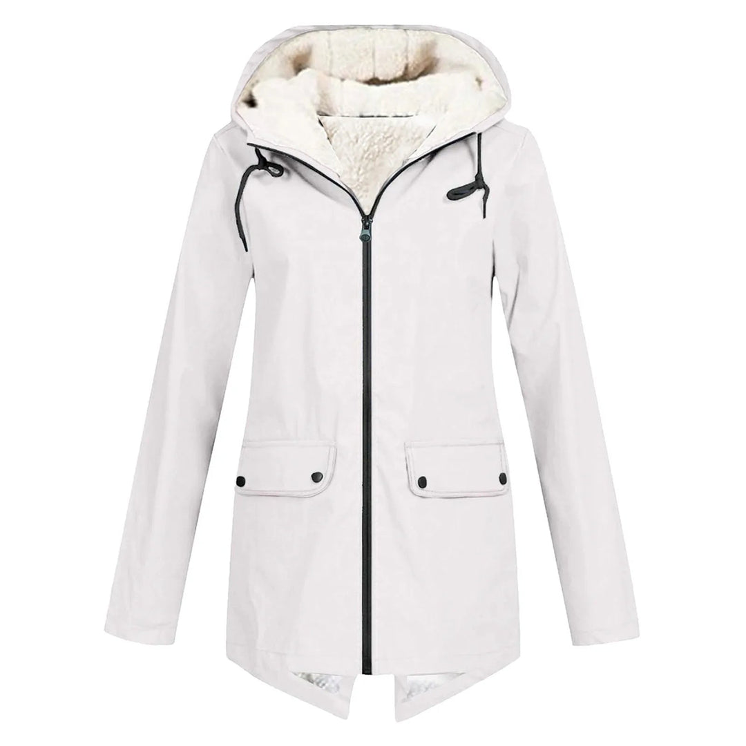 Women's Winter Waterproof Trench Coat | Hooded 4