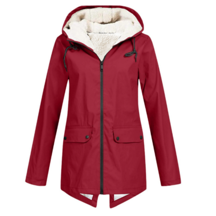 Women's Winter Waterproof Trench Coat | Hooded 6