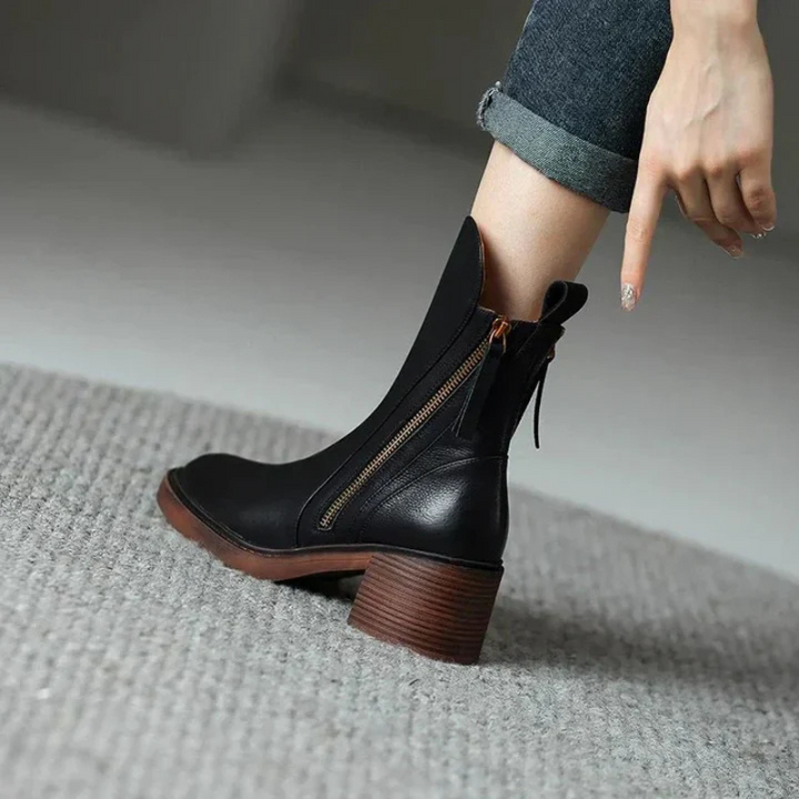 Women's ankle boots with zipper | Stylish 4