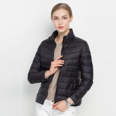 Women's long-sleeved quilted jacket | Warm 0