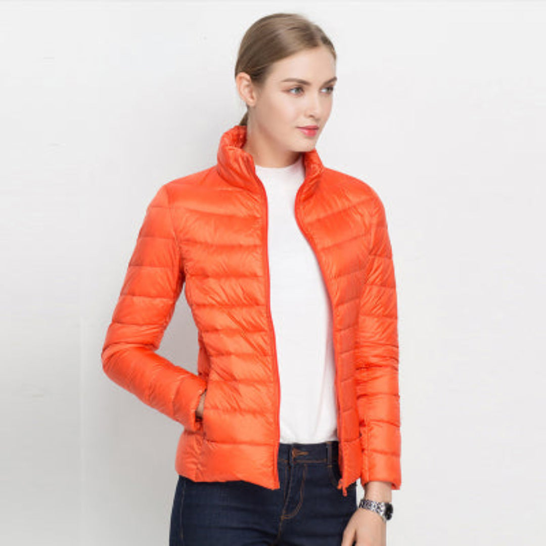 Women's long-sleeved quilted jacket | Warm 3