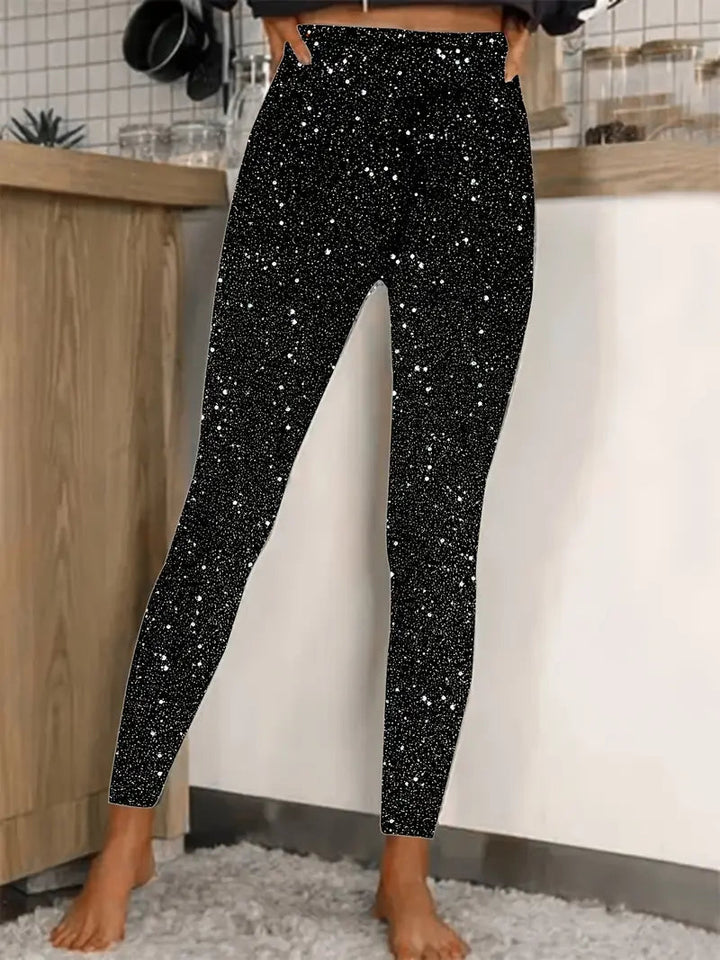 Women's sequined trousers | Long, slim fit | New Year's 1