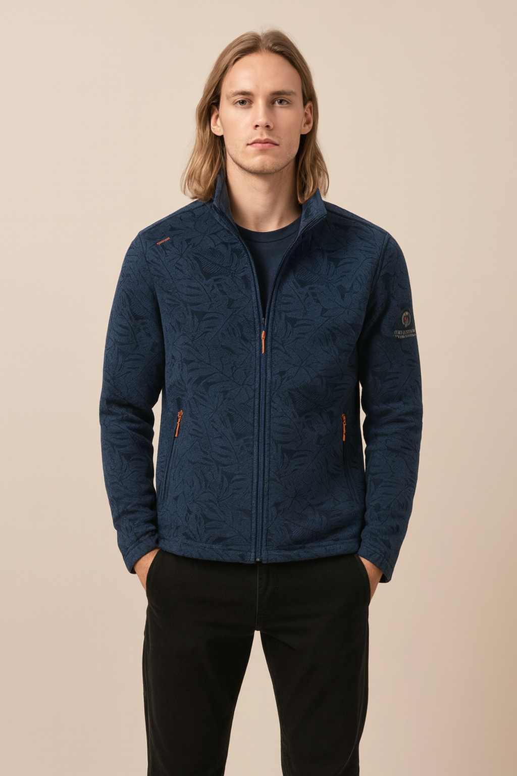 Women's sports fleece sweatshirt with zipper 0