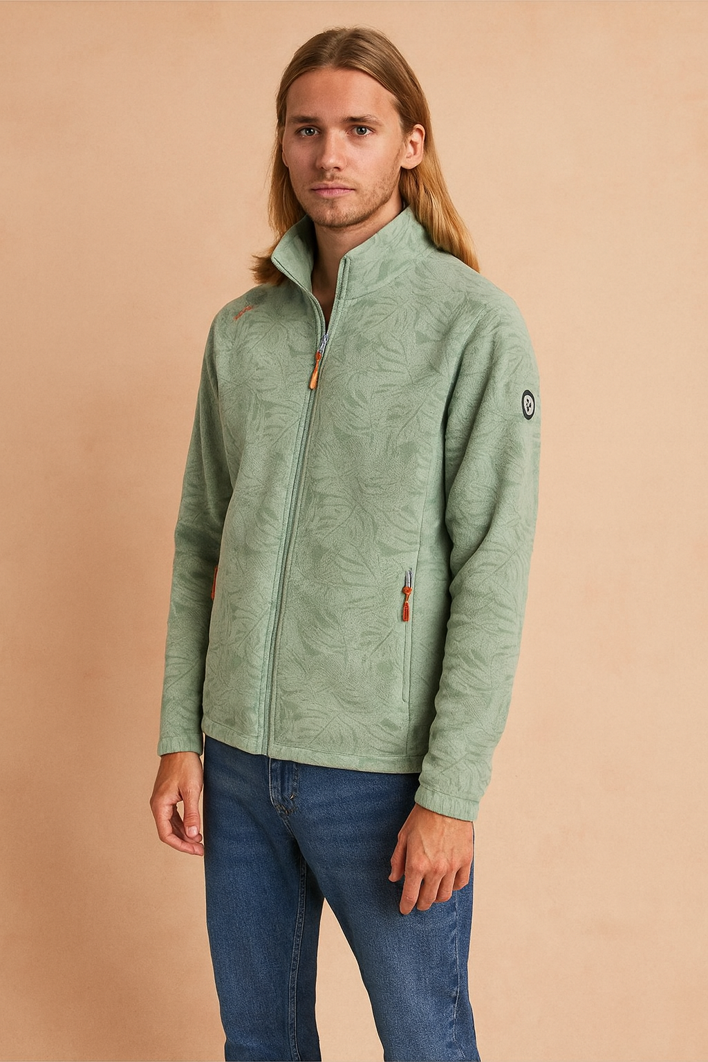 Women's sports fleece sweatshirt with zipper 3