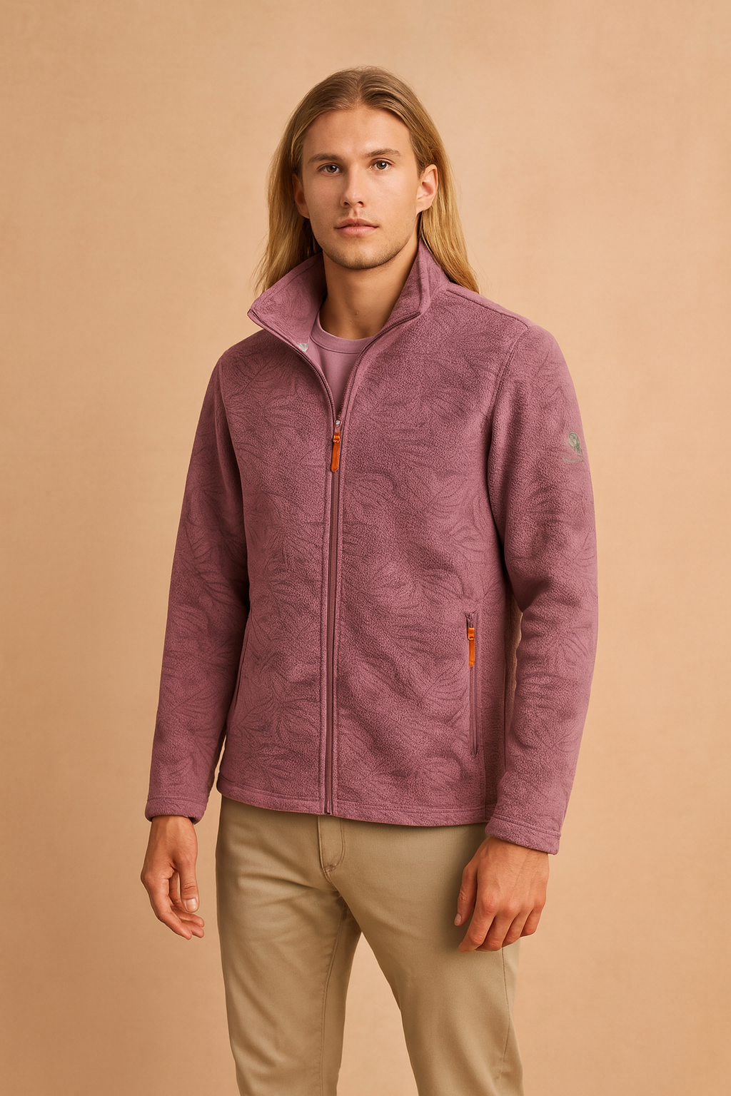 Women's sports fleece sweatshirt with zipper 4