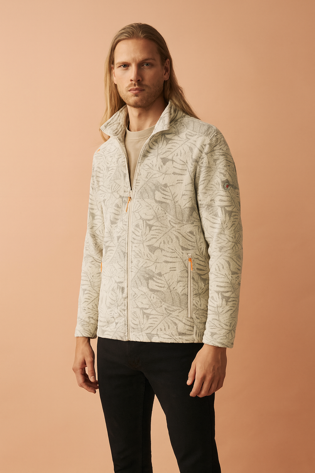 Women's sports fleece sweatshirt with zipper 5