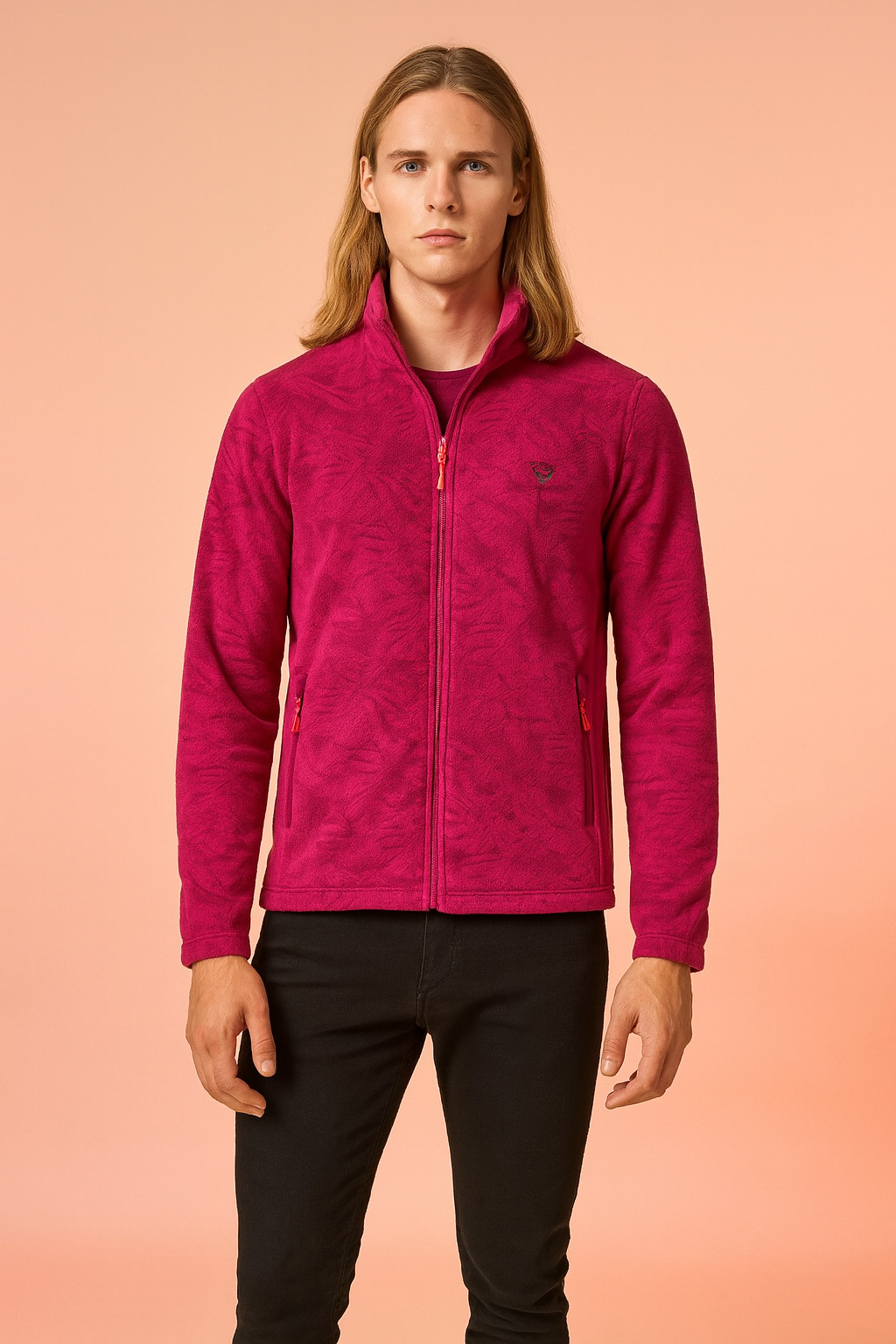 Women's sports fleece sweatshirt with zipper 6