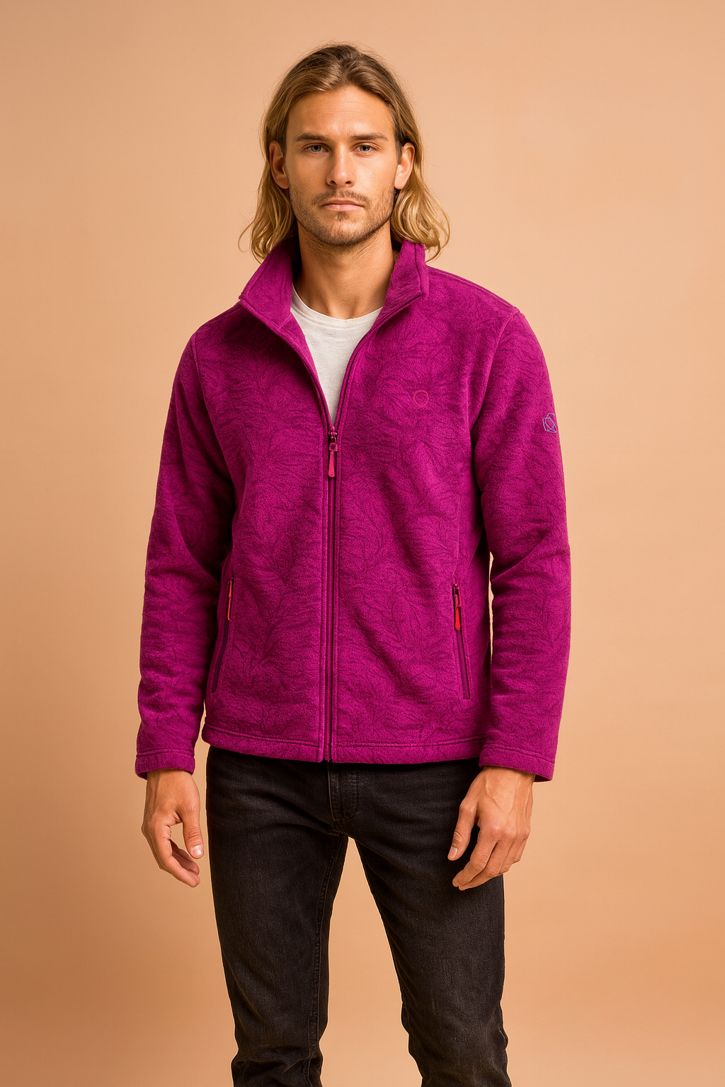 Women's sports fleece sweatshirt with zipper 7