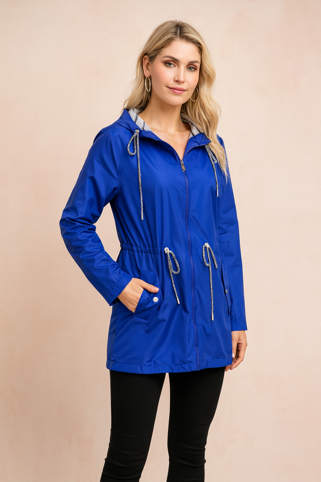 Women's transitional sports jacket with a hood for everyday use 0
