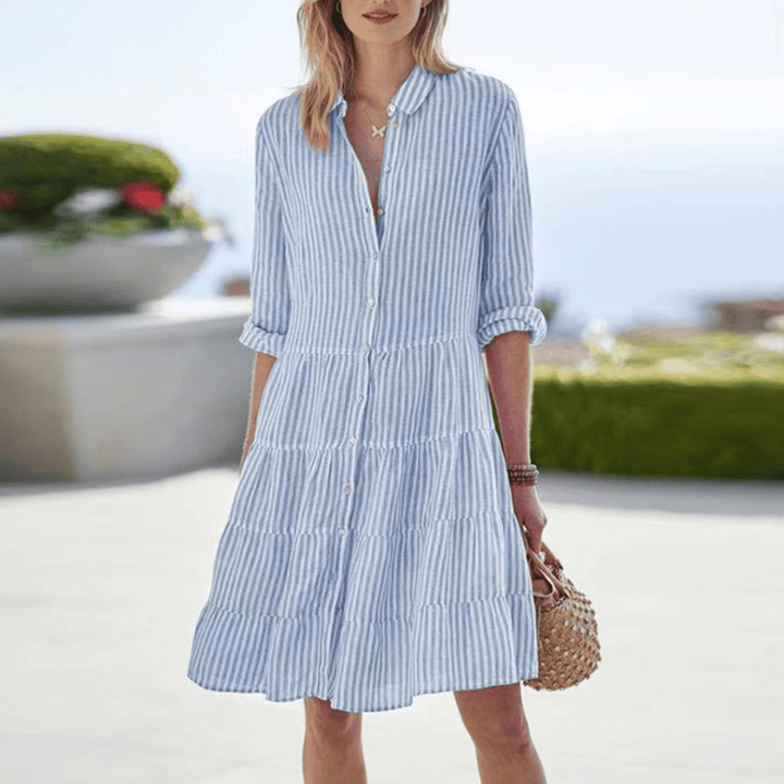 Womens Dress - Breezy Striped A-Line Summer Dresses for Effortless Style and Comfort 4