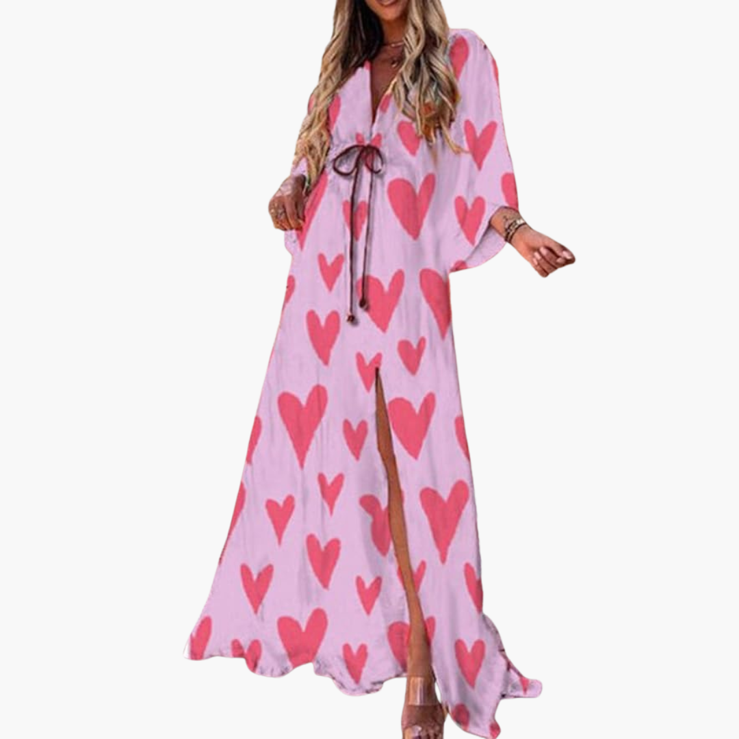 Womens Dress - Colorful Floral Print Summer Maxi Dress for Stylish Occasions 4