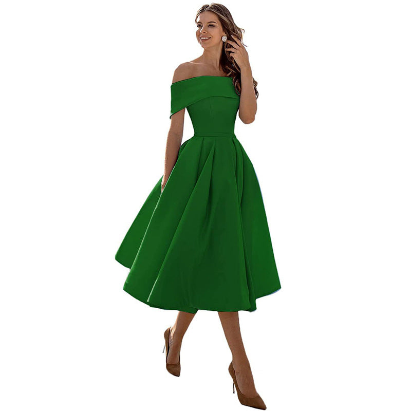 Womens Dress - Elegant Strapless Formal Dress for Wedding Guests & Cocktail Parties 3