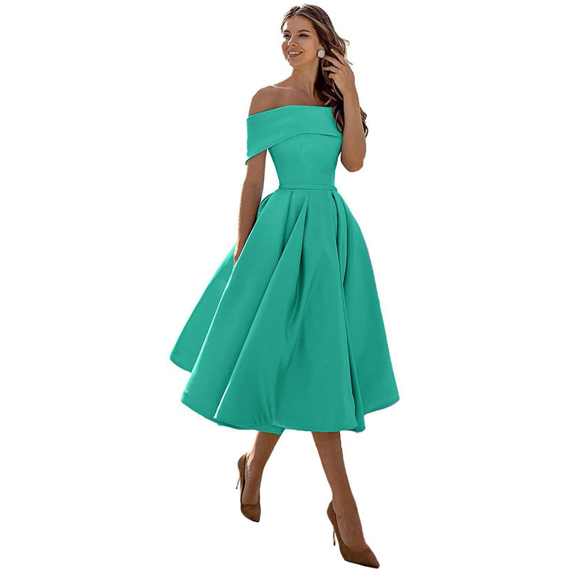 Womens Dress - Elegant Strapless Formal Dress for Wedding Guests & Cocktail Parties 5
