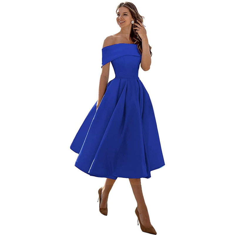 Womens Dress - Elegant Strapless Formal Dress for Wedding Guests & Cocktail Parties 9