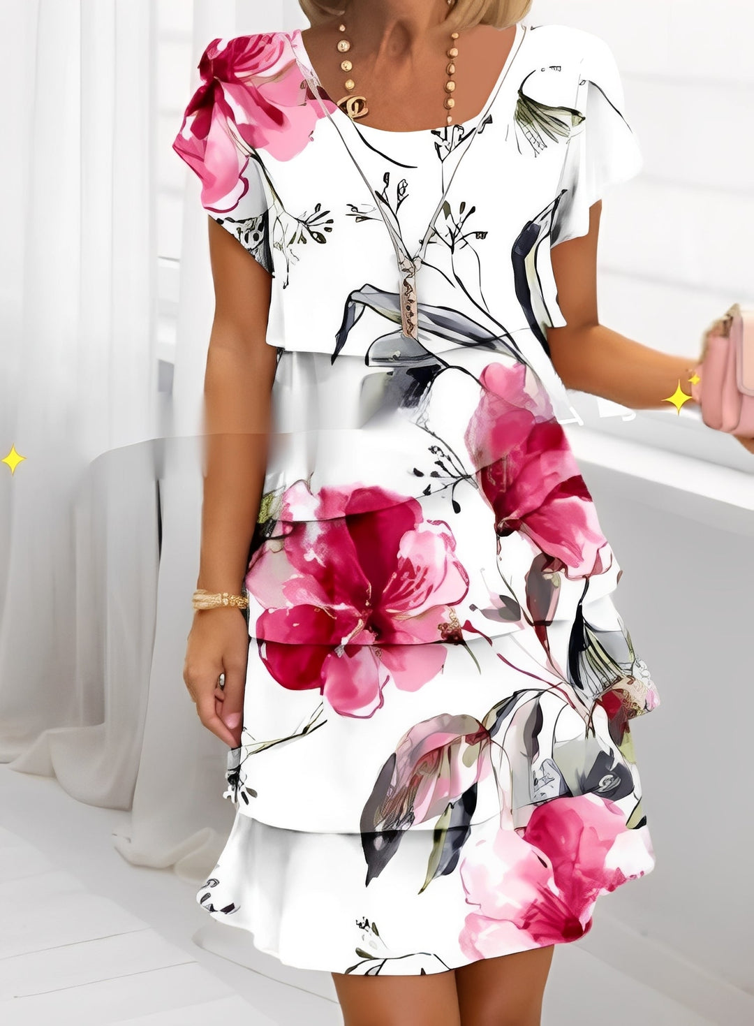 Womens Summer Dress - Elegant Ruffle Design for Stylish Everyday Wear and Special Occasions 2