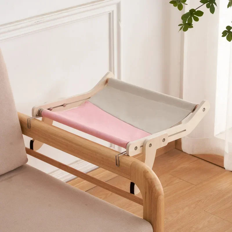 Wooden hammock bed for cats 1