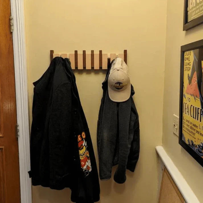 Wooden piano coat rack - HarmonyCoat 1