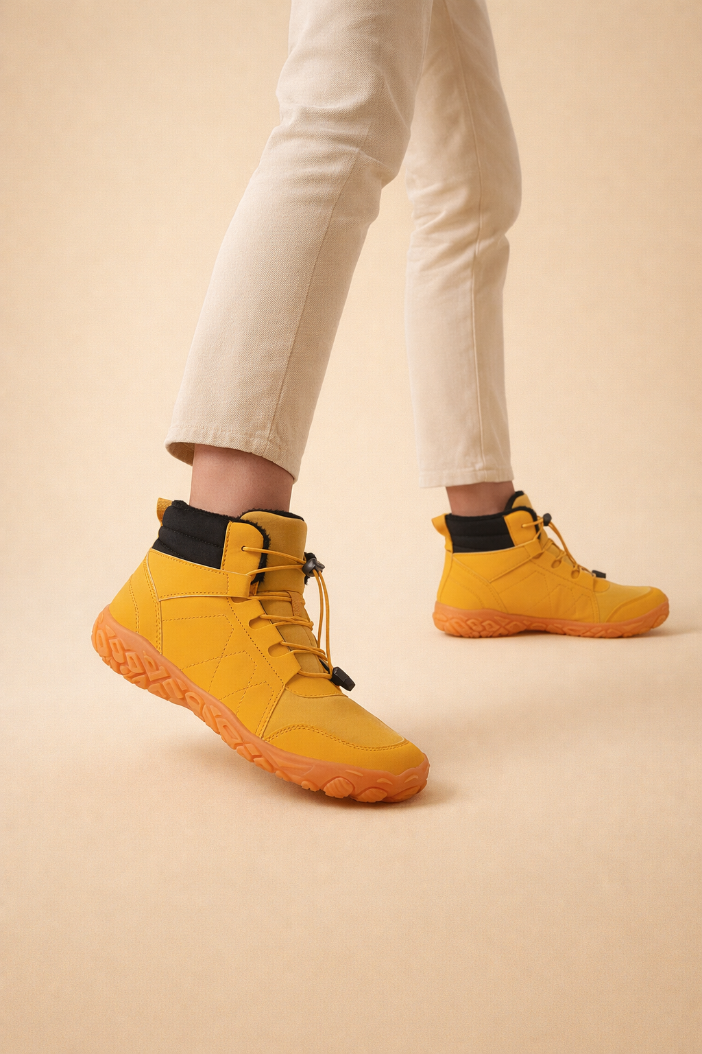 Chaussures d'hiver pieds nus imperméables pour unisexe – Confort et soutien articulaire