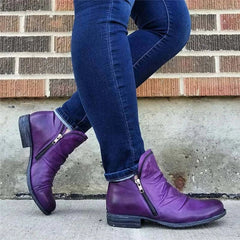 Zip-Up Ankle Boots for Women – Stylish & Comfortable 2
