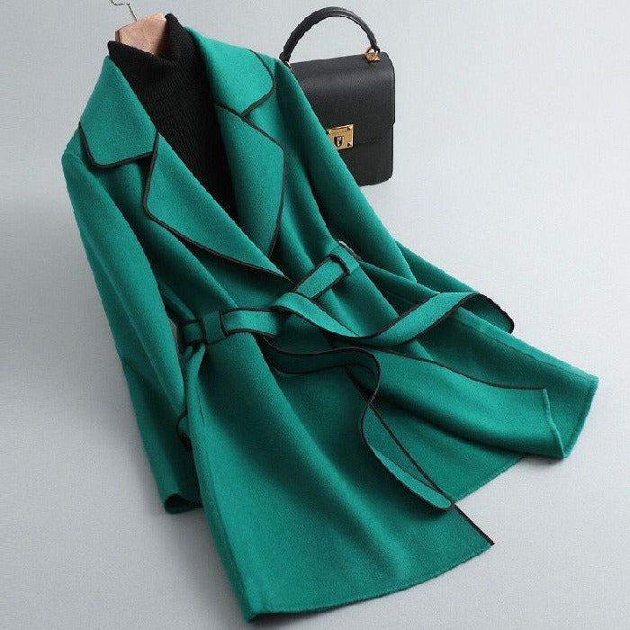 Marcella | Trench Coat with Contrast Trim