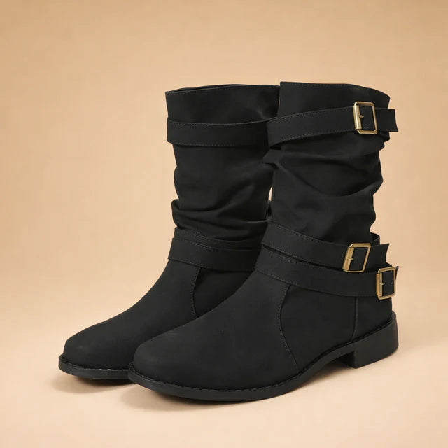 Alpina | Women’s Elegant Mid-Calf Dirndl Boots for Traditional Styling