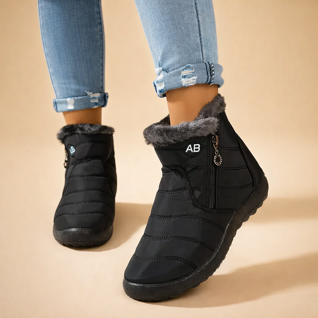 Mia | Bottes d'hiver chaudes à fermeture éclair pour femmes