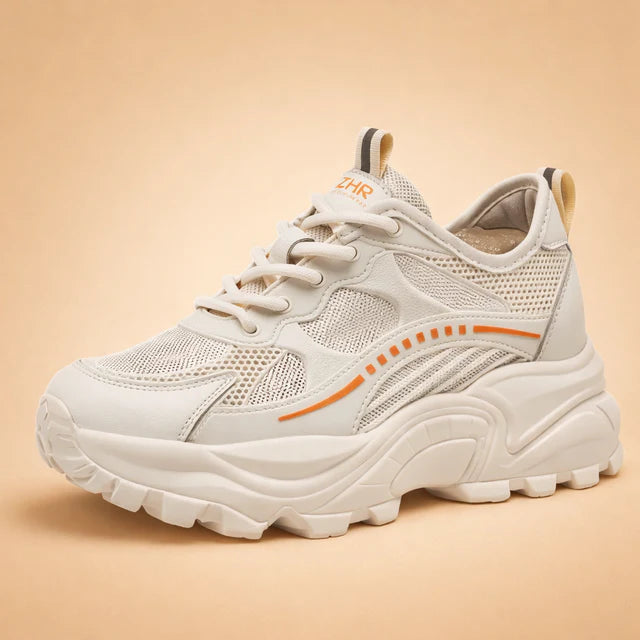 Monica | Baskets à plateforme respirantes pour une élévation stylée pour femmes