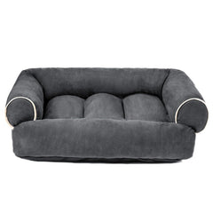 Dog sofa with upholstery