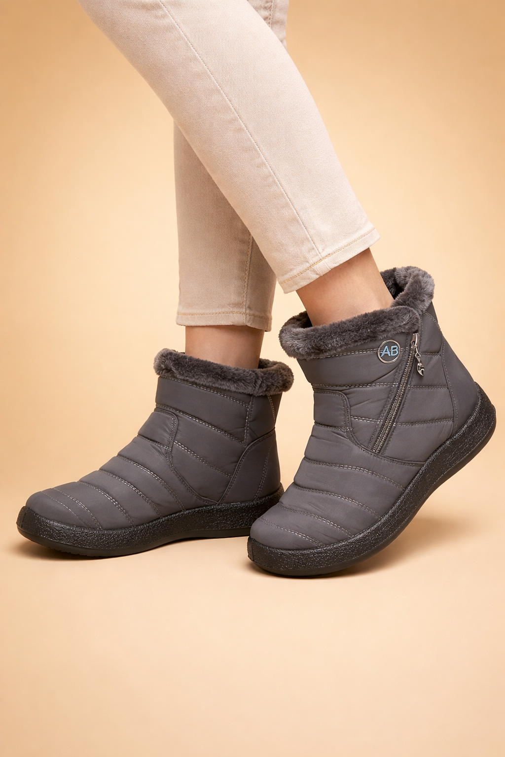 Charlotte | Bottes d'hiver doublées chaudes pour femmes