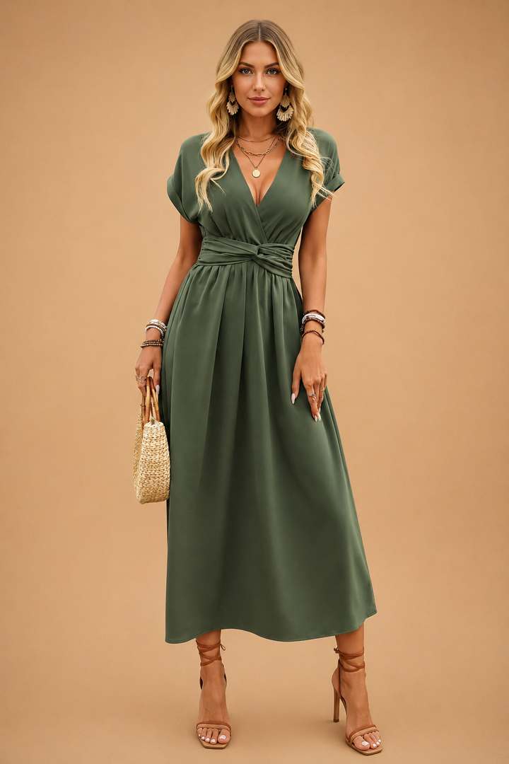 Chloe | Robe d'été fluide à col en V