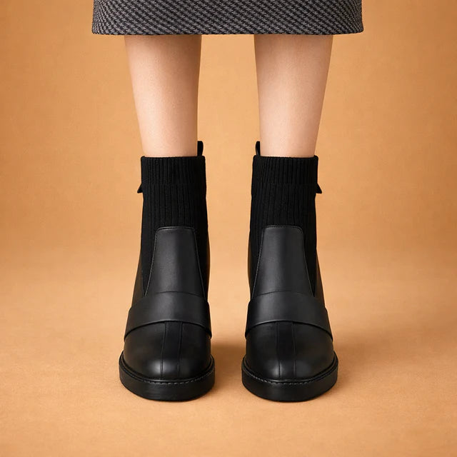 Ewa | Women's Sock Ankle Boots with Heels
