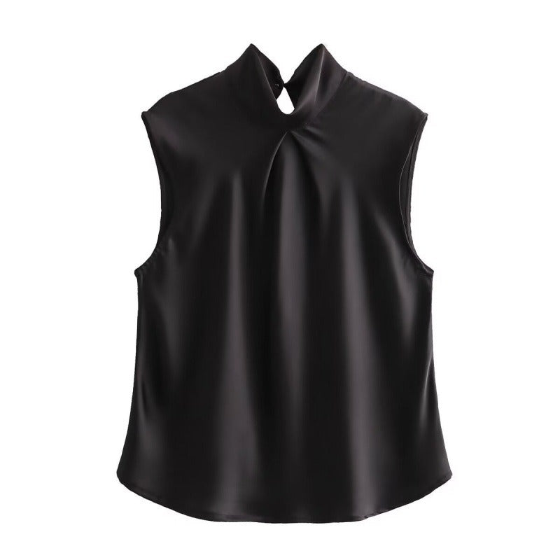 Livia | Blouse élégante avec encolure drapée