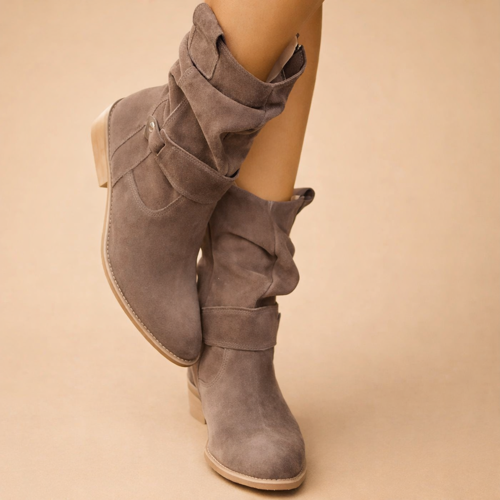 Sophie | Women's Slouch Buckle Ankle Boots